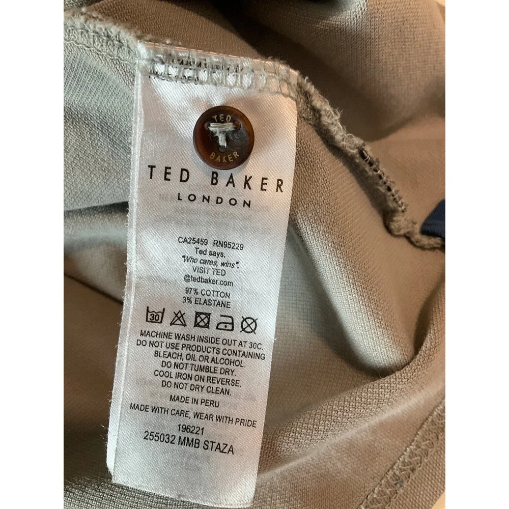 Ted Baker London‎ Polo Grey Casual Comfort Stretch Golf 5 / XL
